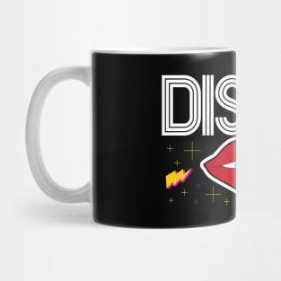 Retro disco and lips Mug